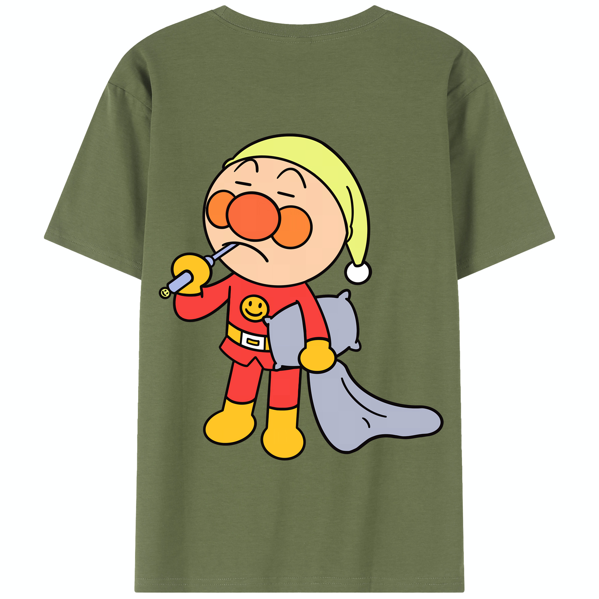 （画像用） アンパンマン Anpanman 綿100％半袖Tシャツ（背面プリント）